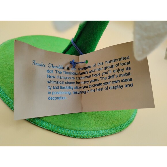 Annalee Mobilitee Vintage 1993 Standing Daisy 9"x6" with Face “Oooh Mouth” Tag - Picture 8 of 13